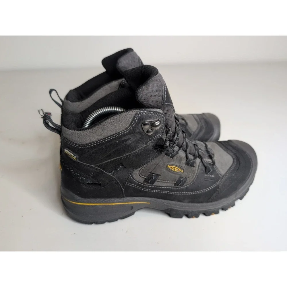 KEEN Portland Oregon Hiking Work Boots Men's 9.5 Gray Black KeenDry Waterproof